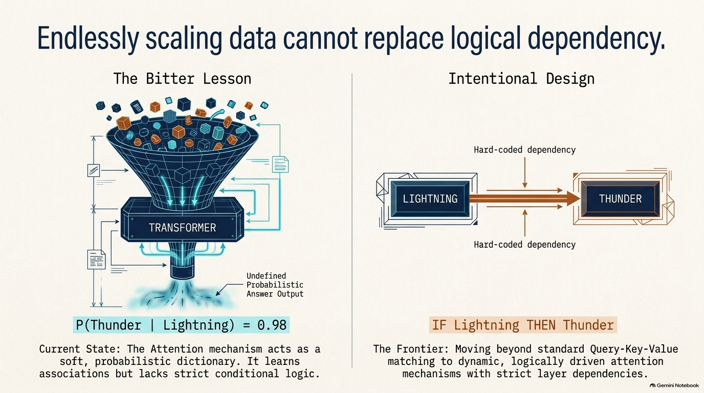 Slide 5: Endlessly Scaling Data Cannot Replace Logical Dependency