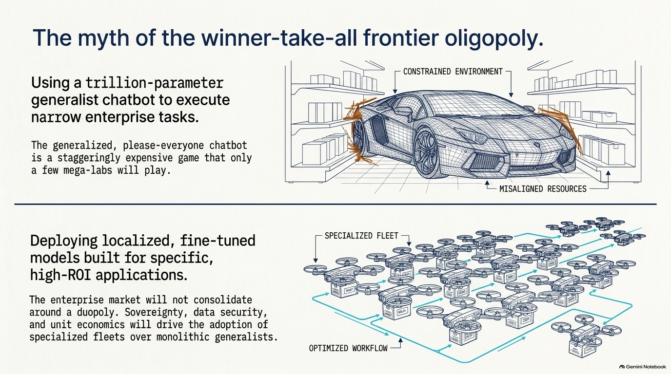 Slide 8: The Myth of the Winner-Take-All Frontier Oligopoly