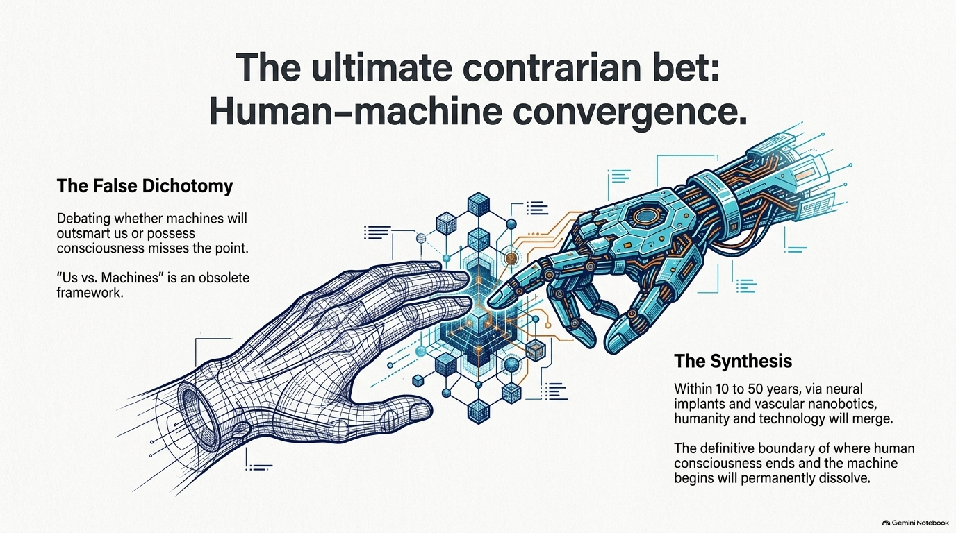Slide 17: The Ultimate Contrarian Bet: Human-Machine Convergence