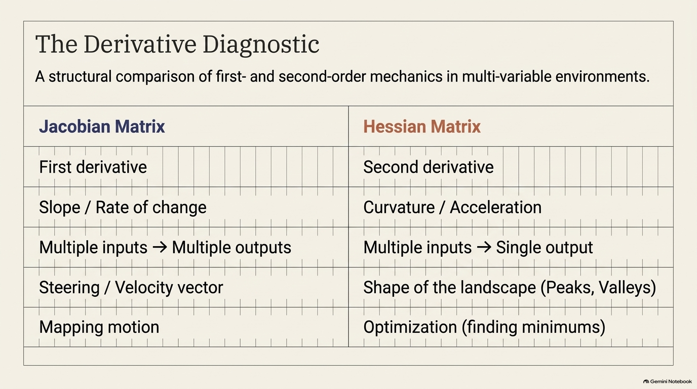 Slide 8: The Derivative Diagnostic