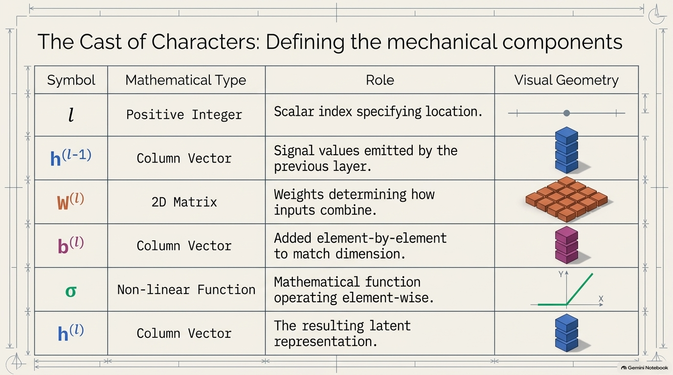 Slide 7: The Cast of Characters: Defining the mechanical components