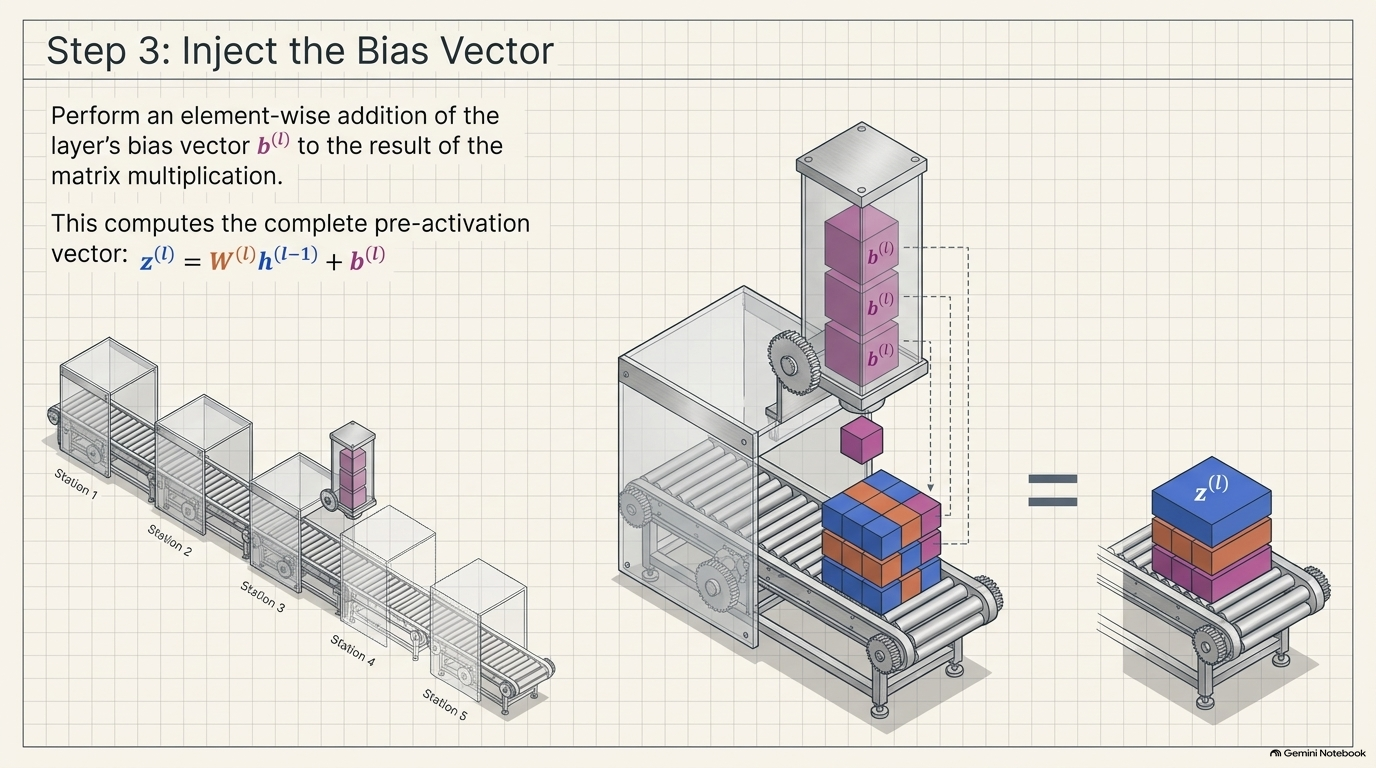 Slide 12: Step 3: Inject the Bias Vector